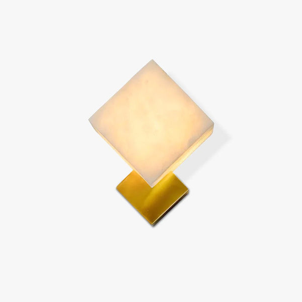 Block Alabaster Wall Sconce