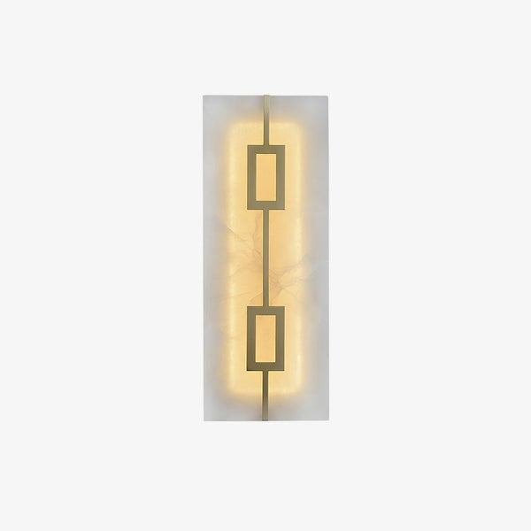 Square Alabaster Wall Lamp